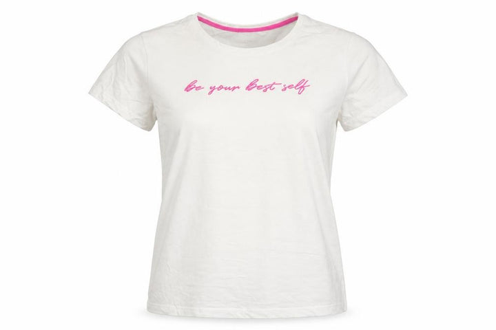 New Look Women White UK 10 Maternity Quote Jersey T-Shirt