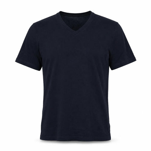 Reiss Men’s Blue XS Slim Fit V-Neck Short Sleeve Cotton T-Shirt