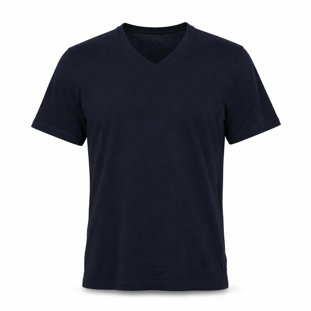 Reiss Men’s Blue XS Slim Fit V-Neck Short Sleeve Cotton T-Shirt