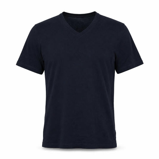 Reiss Men’s Blue XS Slim Fit V-Neck Short Sleeve Cotton T-Shirt