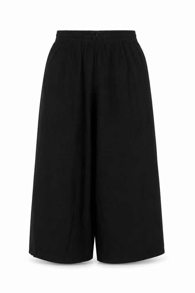 ASOS DESIGN Women’s Black UK 12 Wide-Leg Elastic Waist Trousers