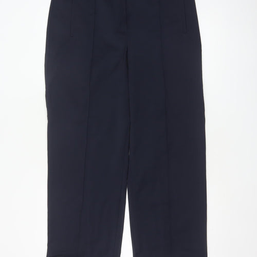 Marks and Spencer Women’s Navy UK 14 Long Tailored Wool Trousers