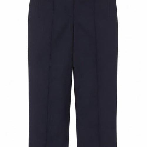 Marks and Spencer Women’s Navy UK 14 Long Tailored Wool Trousers