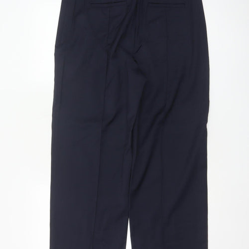 Marks and Spencer Women’s Navy UK 14 Long Tailored Wool Trousers