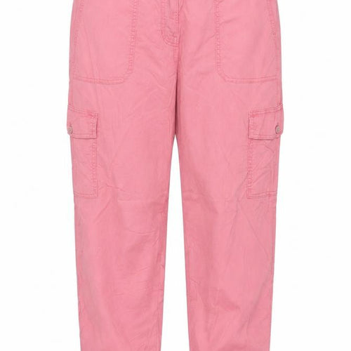M&S Womens Pink Size 16 Cargo Tapered Cuffed Trousers
