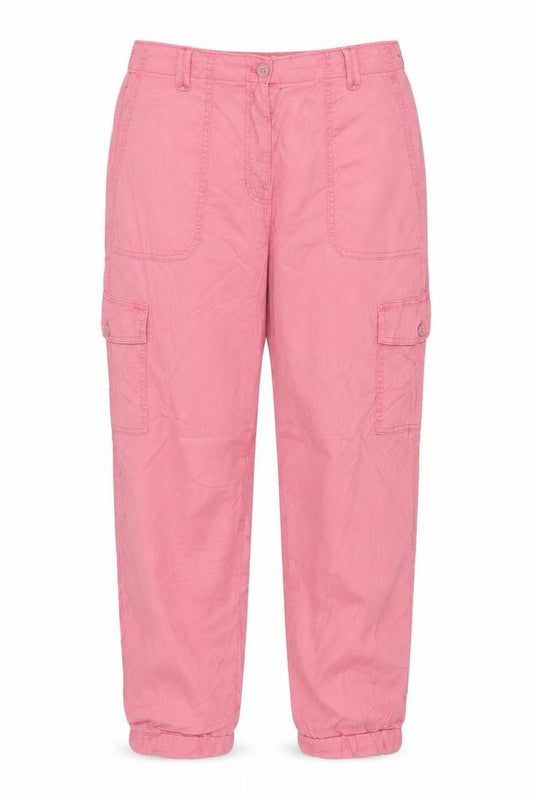 M&S Womens Pink Size 16 Cargo Tapered Cuffed Trousers