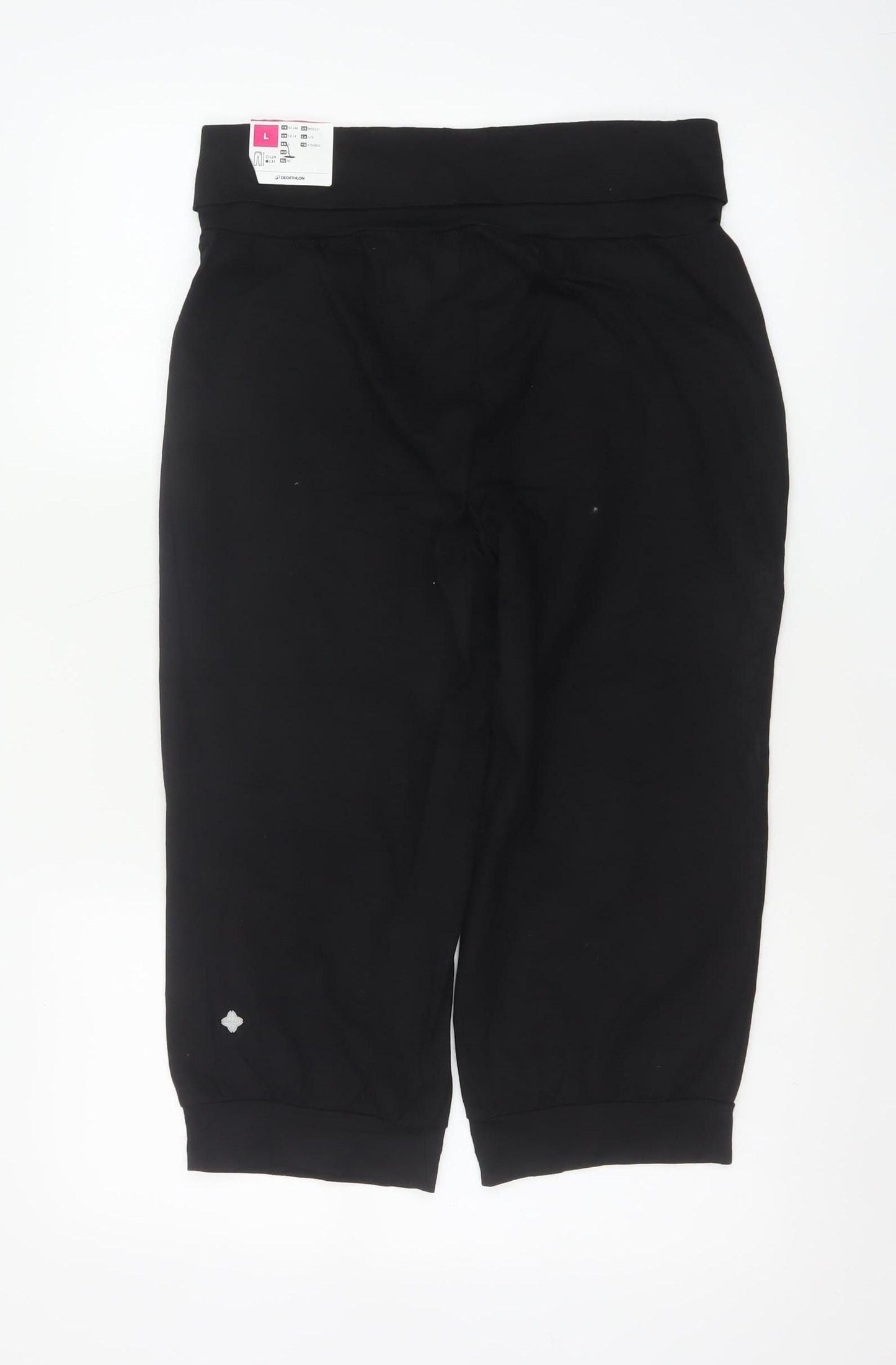 Decathlon Women Black UK 14 Jogger Stretch Activewear Trousers