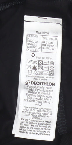 Decathlon Women Black UK 14 Jogger Stretch Activewear Trousers