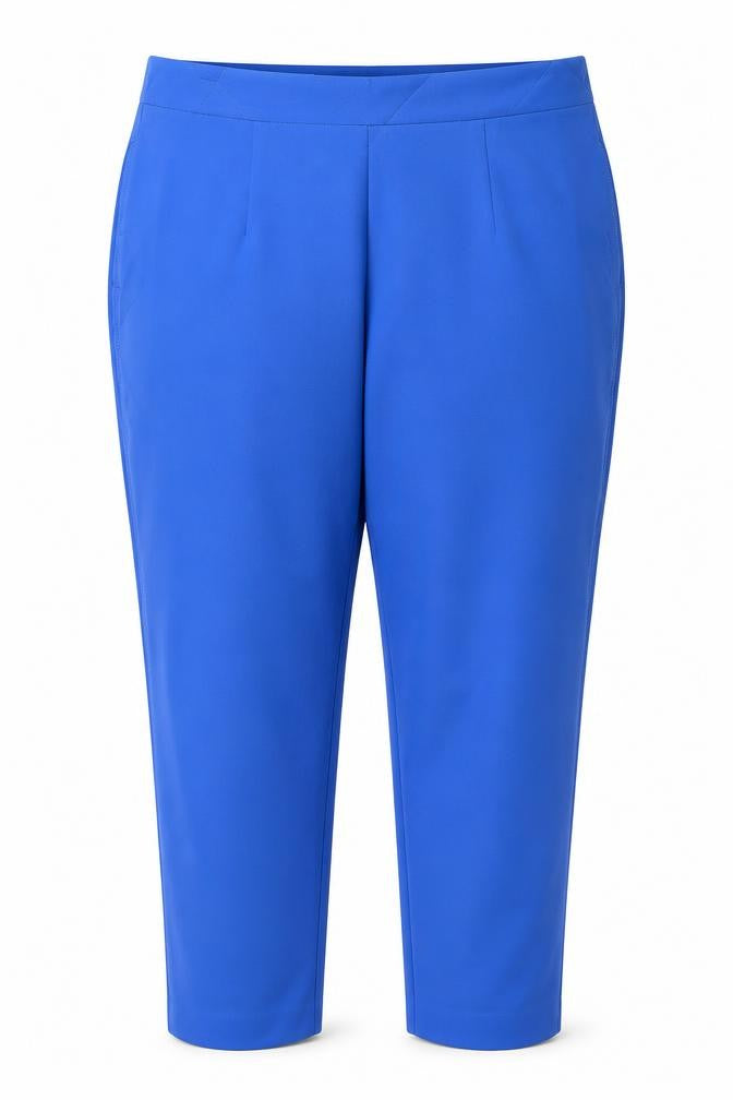 Marks & Spencer Women Blue Size 20 High Rise Straight Trousers