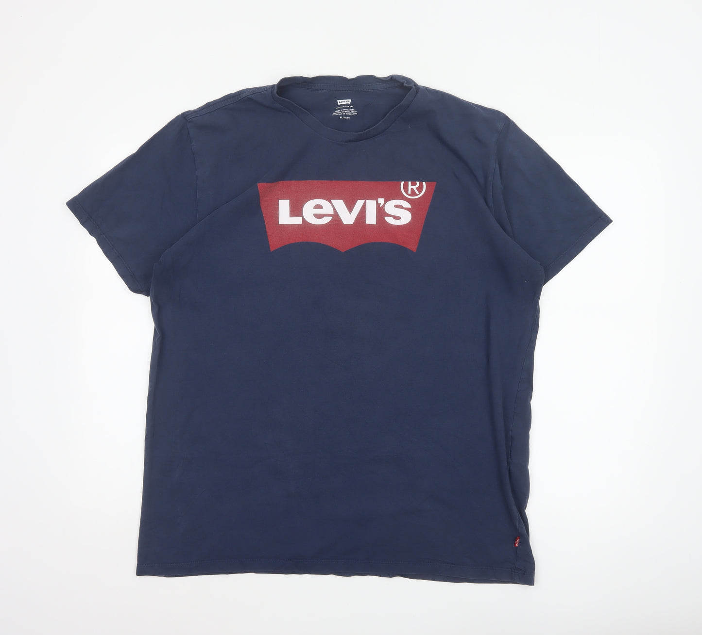 Levi's Men’s Blue XL Batwing Logo Graphic Crew Neck T-Shirt