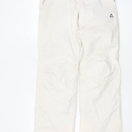 Dare2b Women's White UK 24 Snow Pants Adjustable Waist Ski Trousers