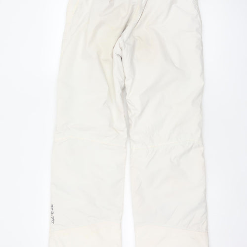Dare2b Women's White UK 24 Snow Pants Adjustable Waist Ski Trousers