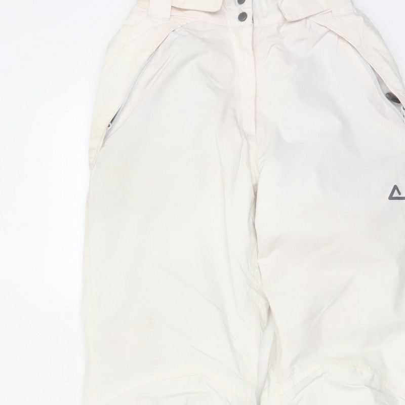 Dare2b Women's White UK 24 Snow Pants Adjustable Waist Ski Trousers
