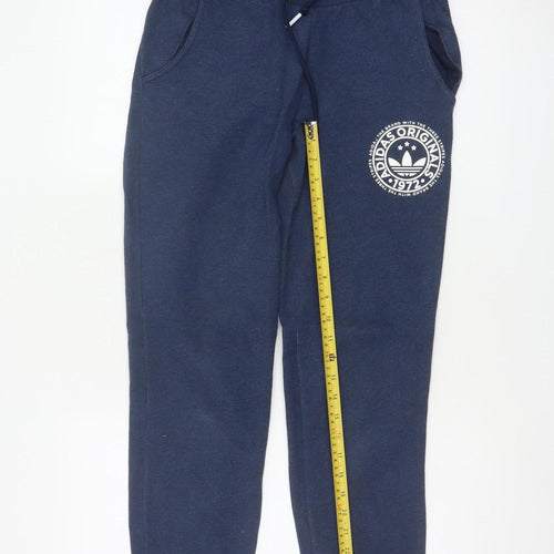 Adidas Originals Women’s Blue UK 8 Jogger Sweatpants Logo Pockets