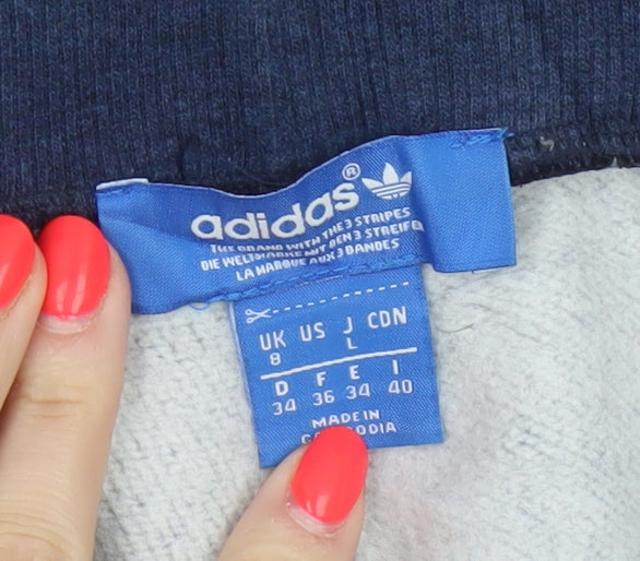 Adidas Originals Women’s Blue UK 8 Jogger Sweatpants Logo Pockets
