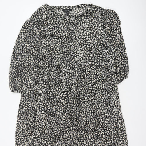 New Look Maternity Women Black Floral UK 20 Midi Swing Dress