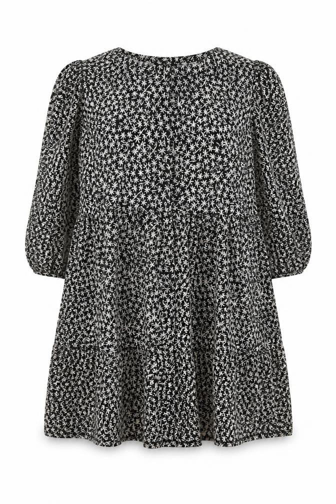 New Look Maternity Women Black Floral UK 20 Midi Swing Dress