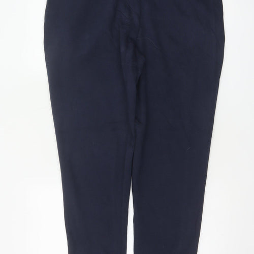Champion Men's Navy L Logo Fleece Jogger Sweatpants Elastic Waist