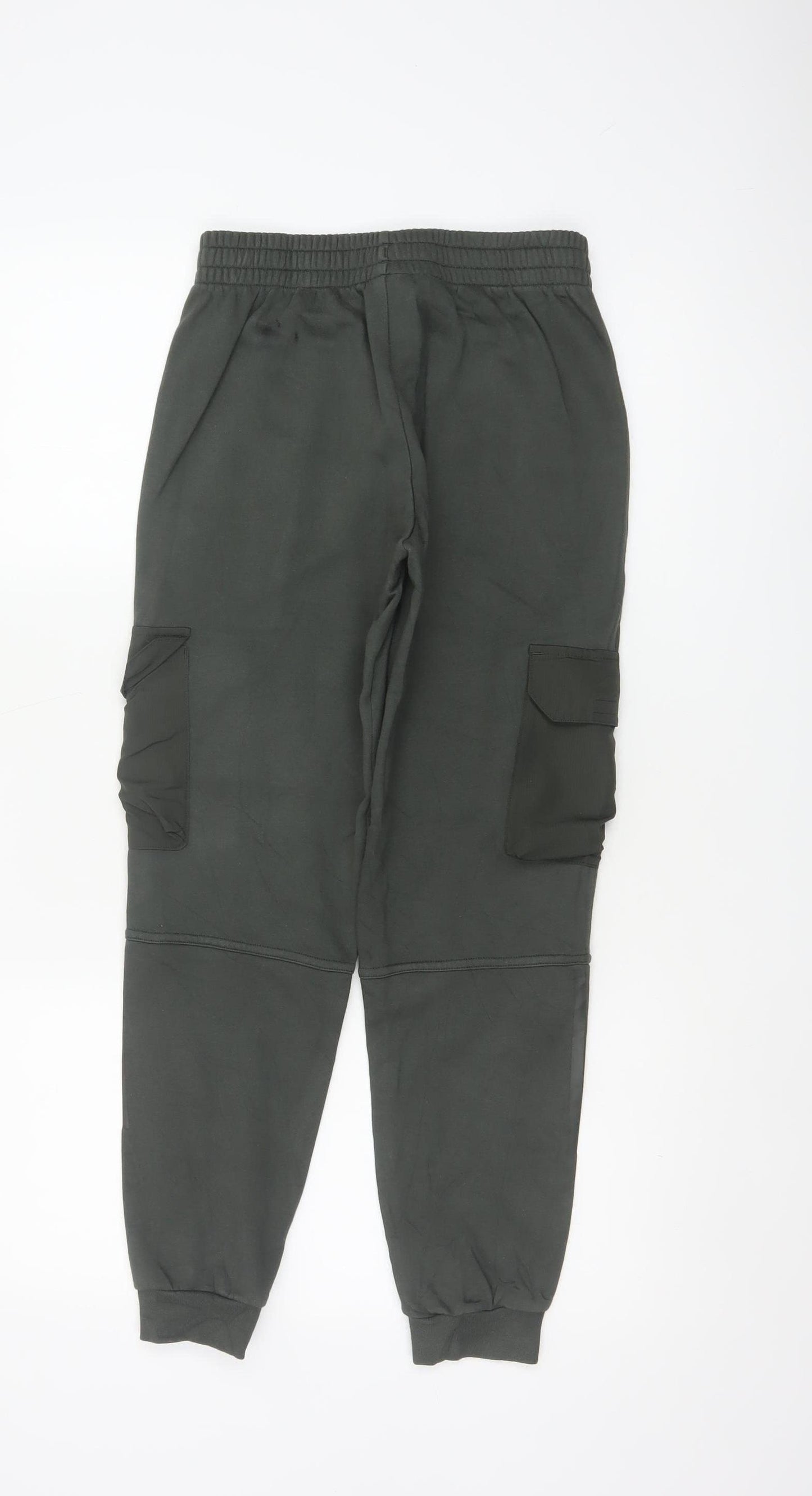 Adidas Boys Grey Cargo Jogger Trousers 11-12 Years 152cm