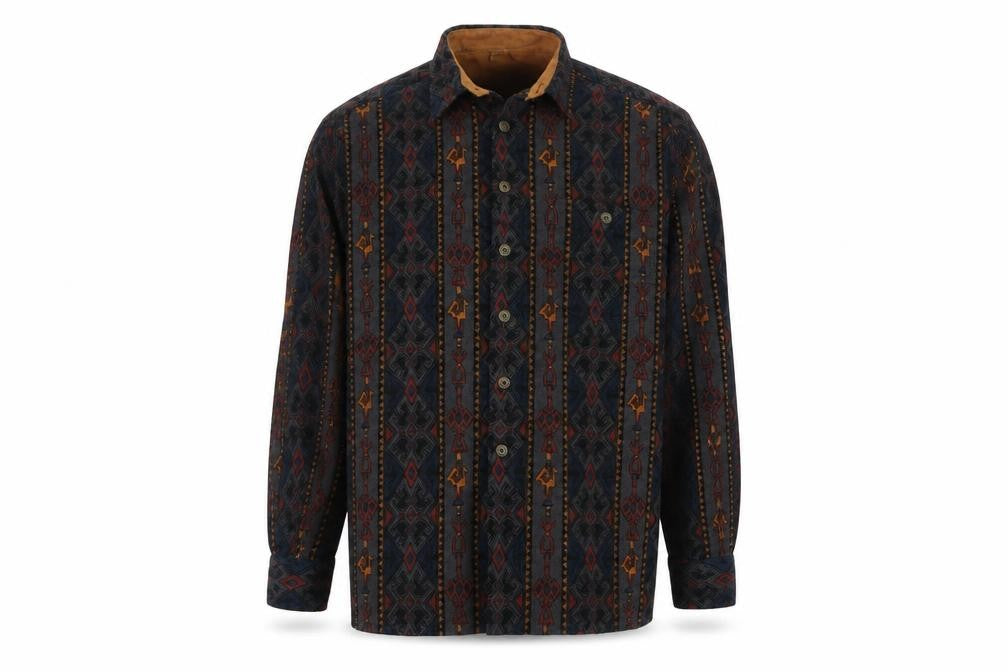 Thomas Lloyd Men’s XL Aztec Geometric Cotton Long Sleeve Shirt