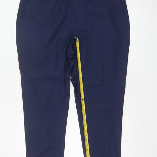 Marks and Spencer Men Blue 40in Regular Dress Trousers 40W 31L