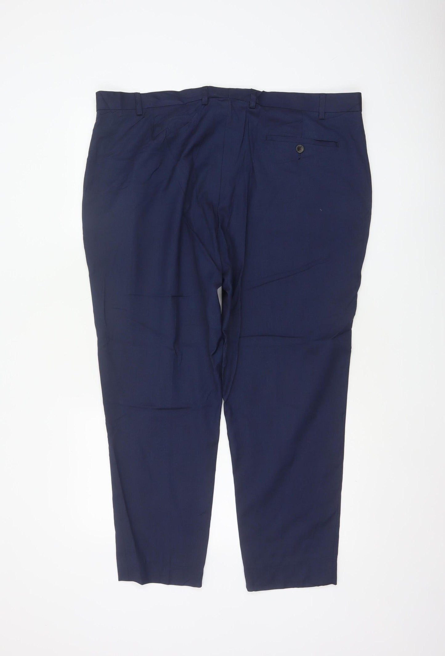 Marks and Spencer Men Blue 40in Regular Dress Trousers 40W 31L