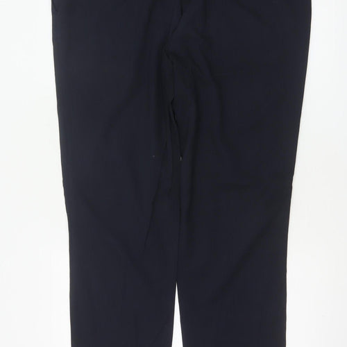 Marks & Spencer Men’s Navy 38/31 Slim Fit Dress Trousers Flat Front