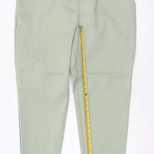 M&S Women’s Green Size 20 Regular Tapered Tailored Dress Trousers