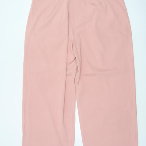 M&S Women’s Pink Size 22 Short Wide Leg Tailored Trousers