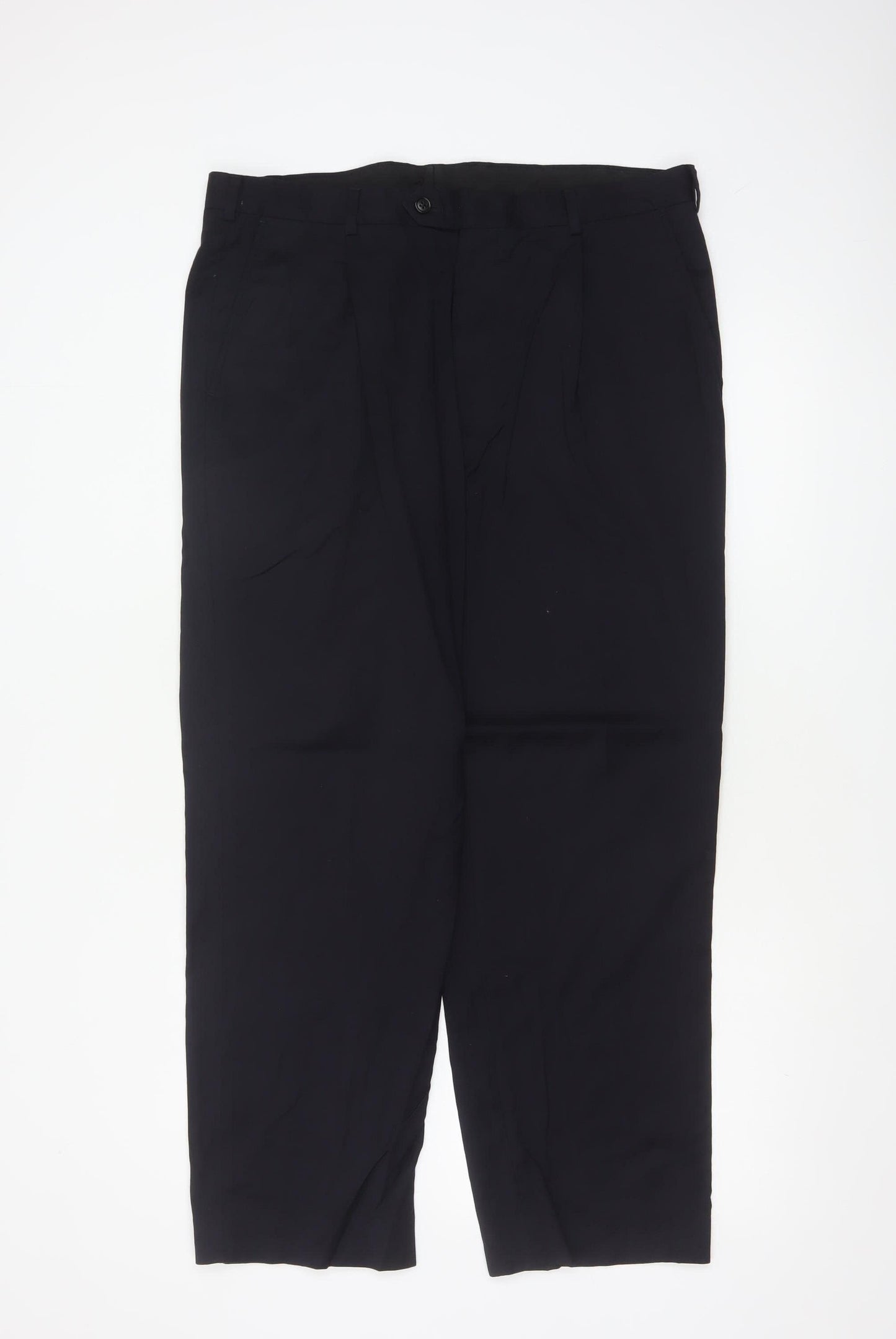 Marks & Spencer Autograph Men’s Blue 36 Wool Dress Trousers 36/29