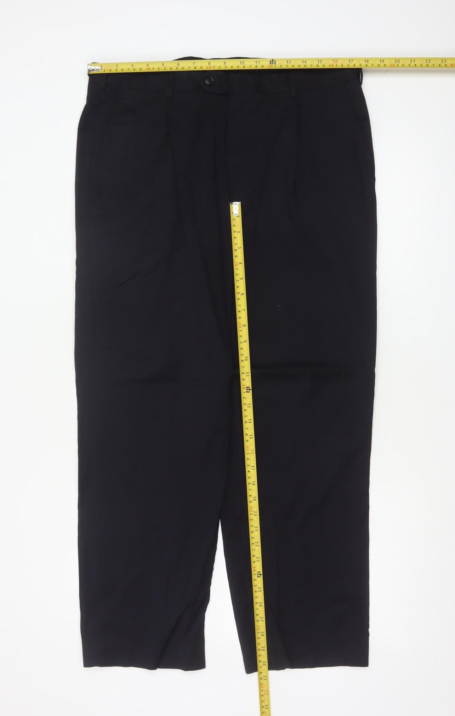 Marks & Spencer Autograph Men’s Blue 36 Wool Dress Trousers 36/29