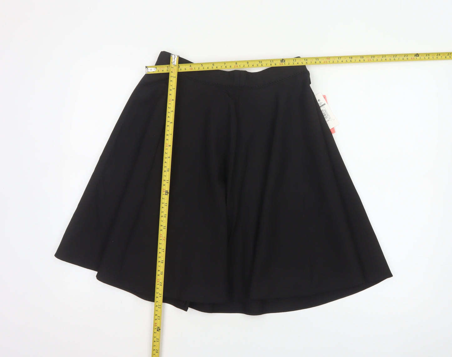 Marks and Spencer Girls Black 14-15 Years A-Line Knee Length Skort NWT