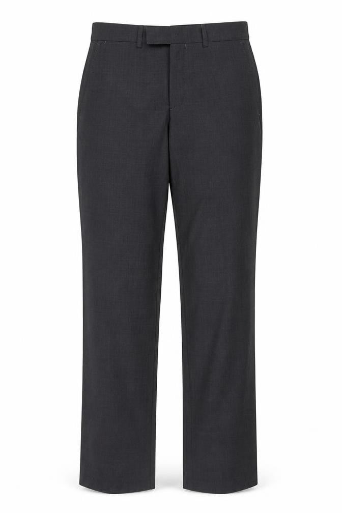 Jaeger Women’s Grey UK 10 Regular Wool Straight Leg Tailored Trousers