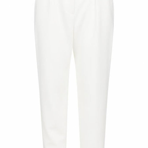Marks & Spencer Women Ivory UK 20 Tapered Tailored Trousers