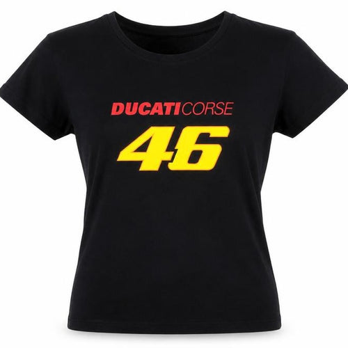 Ducati Women’s Black XL Slim Fit 46 The Doctor Cotton T-Shirt
