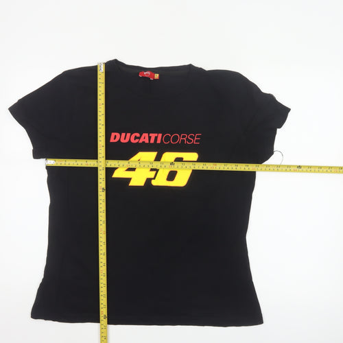 Ducati Women’s Black XL Slim Fit 46 The Doctor Cotton T-Shirt
