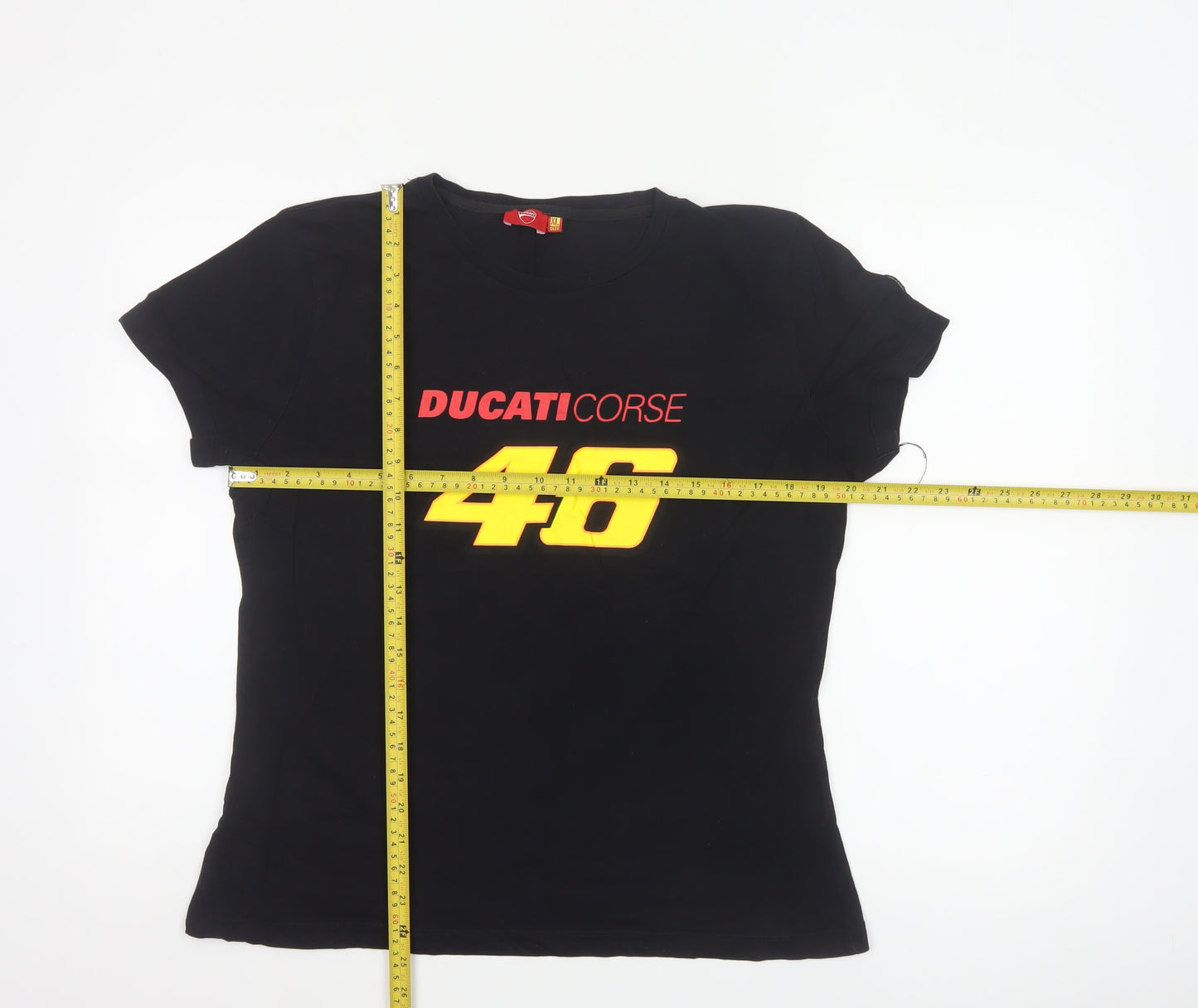 Ducati Women’s Black XL Slim Fit 46 The Doctor Cotton T-Shirt