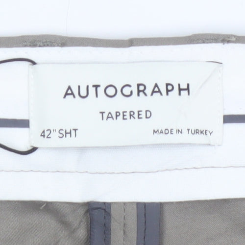 Autograph Marks & Spencer Men’s Beige 42 Short Tapered Stretch Trousers
