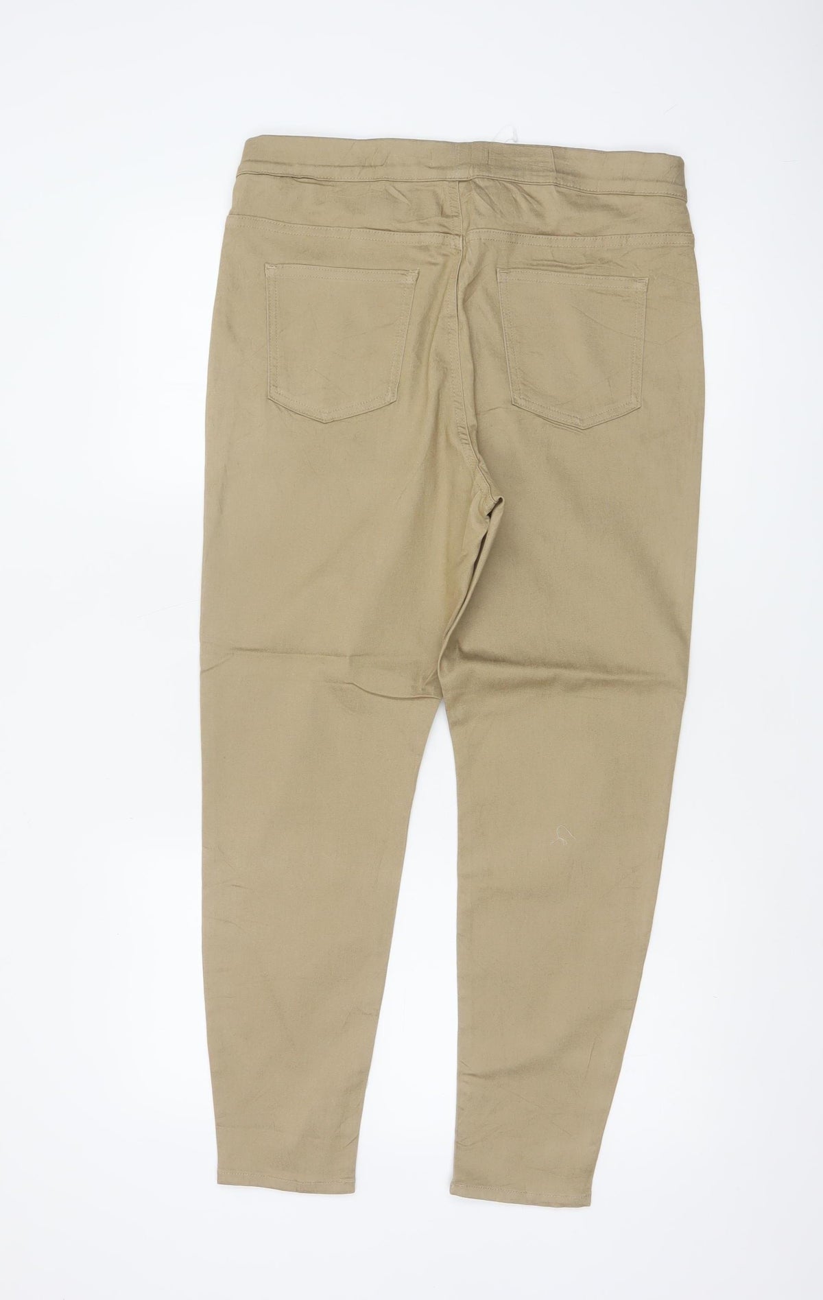Marks & Spencer Women Beige UK 16 Short Jeggings Skinny Stretch Trousers