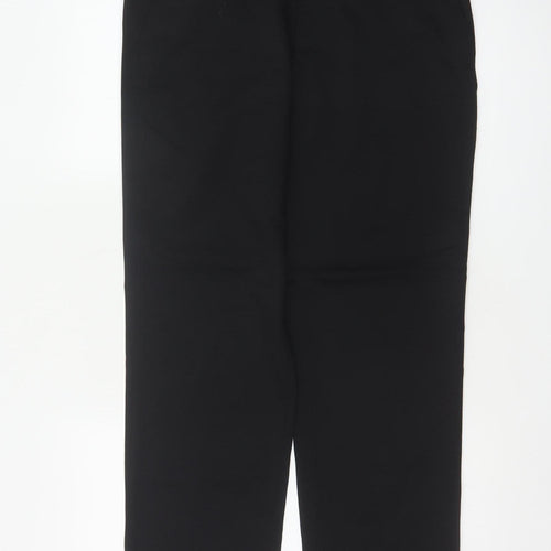 M&S Men’s Black 32 Regular Wool Blend Straight Dress Trousers