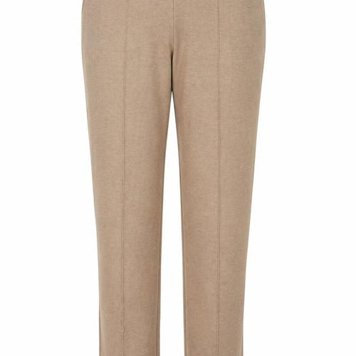 Marks & Spencer Women's Beige UK 14 Long Tailored Straight Trousers