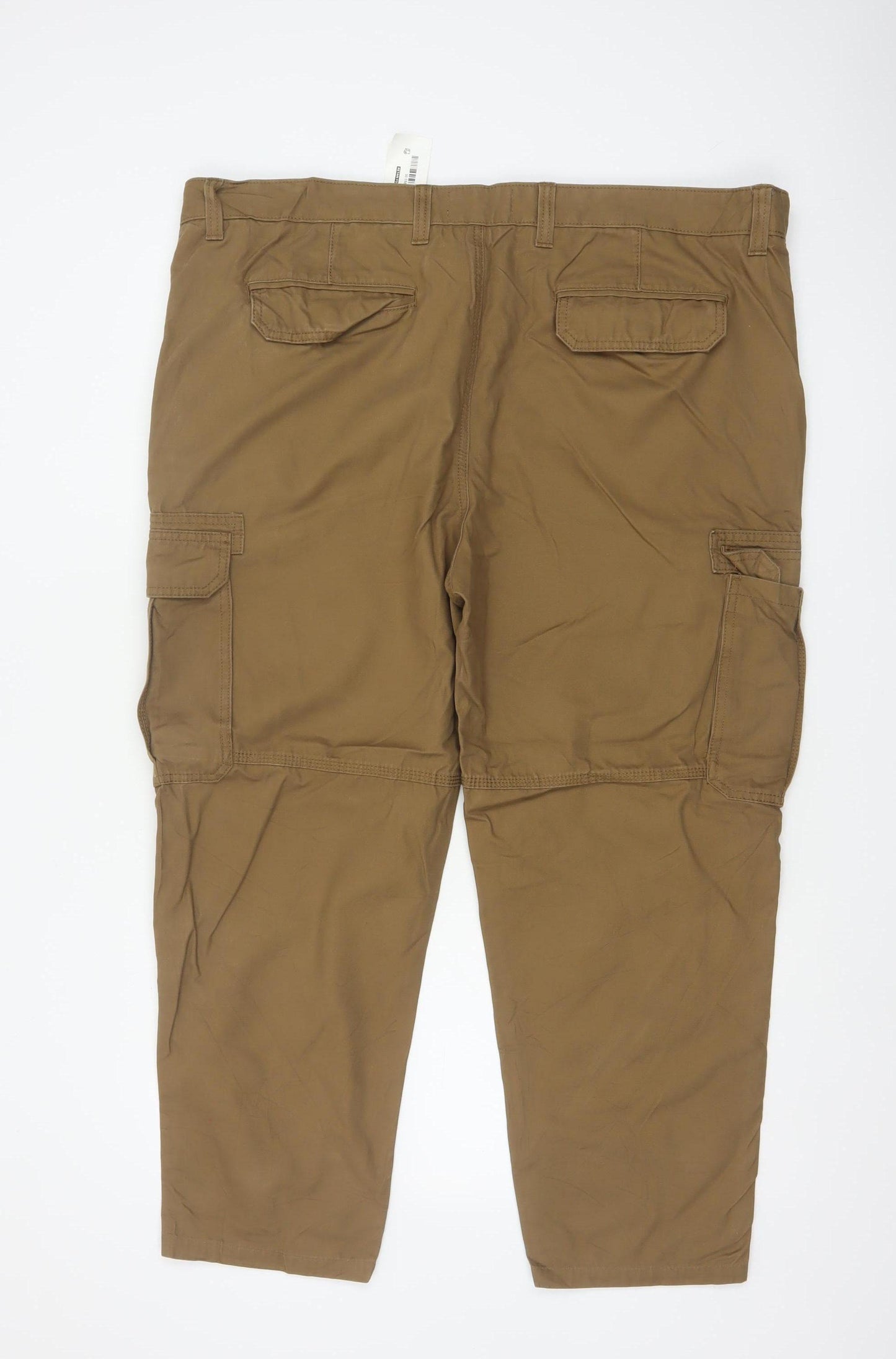 Marks and Spencer Men's Brown 44/29 Cotton Cargo Trousers