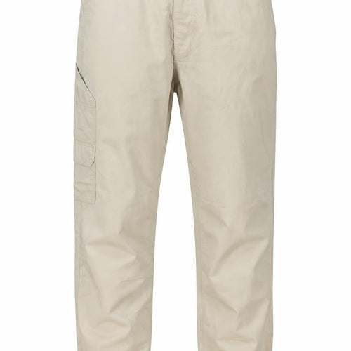 Marks and Spencer Men's Beige S Cargo Jogger Trousers Elastic Waist