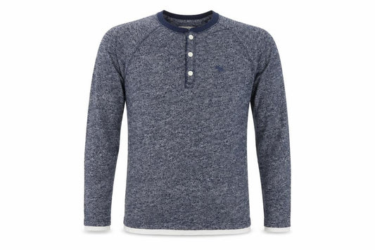 Abercrombie & Fitch Men’s Blue XS Long Sleeve Henley Logo T-Shirt