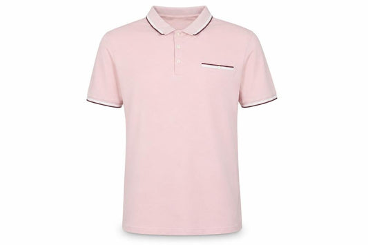 Marks & Spencer Men's Pink XL Modal Polo Shirt Contrast Trim