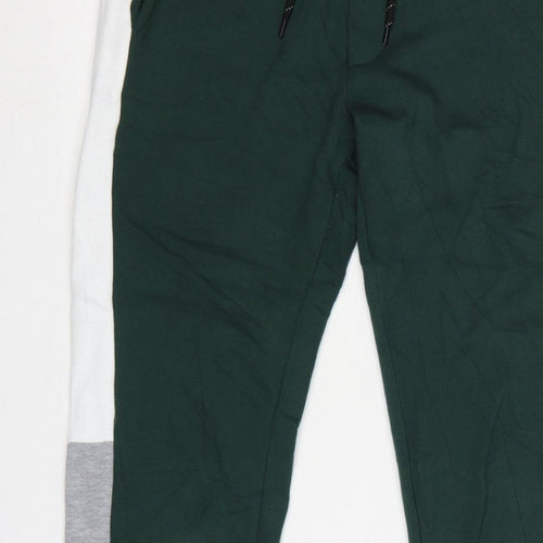 Jack & Jones Men’s Green Logo Panel Jogger Sweatpants Size S