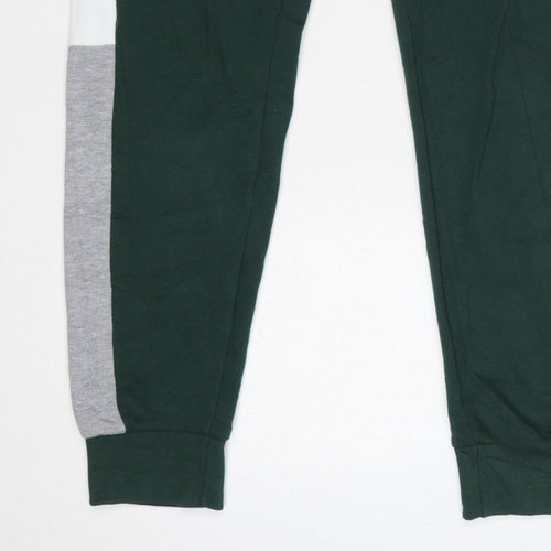 Jack & Jones Men’s Green Logo Panel Jogger Sweatpants Size S