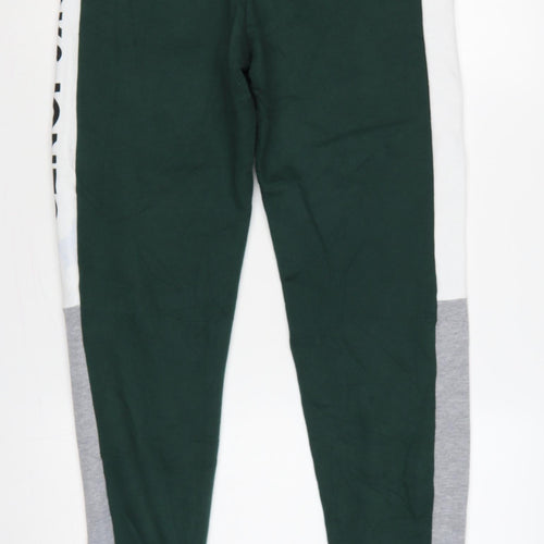 Jack & Jones Men’s Green Logo Panel Jogger Sweatpants Size S