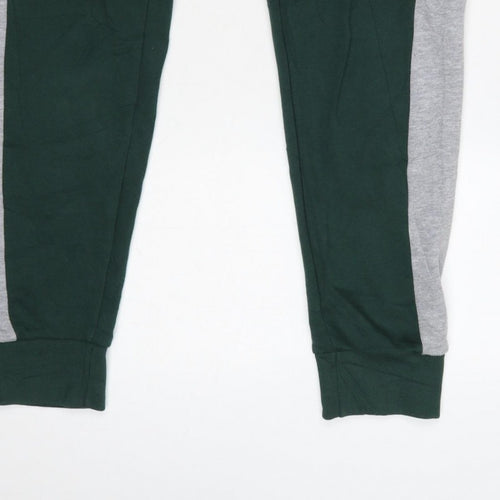 Jack & Jones Men’s Green Logo Panel Jogger Sweatpants Size S