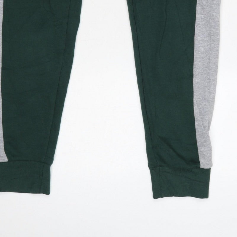Jack & Jones Men’s Green Logo Panel Jogger Sweatpants Size S